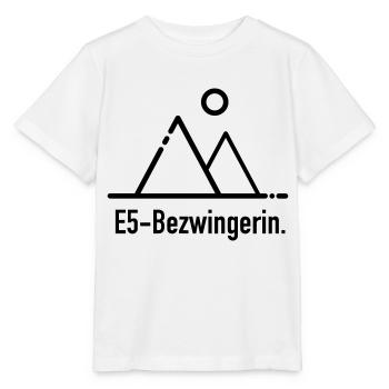 E5 Bezwingerin - für Alpenüberquerer - Stanley/Stella Kinder T-Shirt MINI CREATOR  - Weiß - Vorne - Maike (125cm)