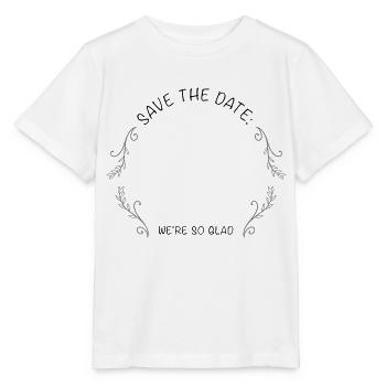 SAVE THE DATE | Merke das Datum vor. - Stanley/Stella Kinder T-Shirt MINI CREATOR  - Weiß - Vorne - Maike (125cm)