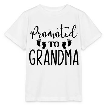 Promoted to GRANDMA - Stanley/Stella Kinder T-Shirt MINI CREATOR  - Weiß - Vorne - Maike (125cm)