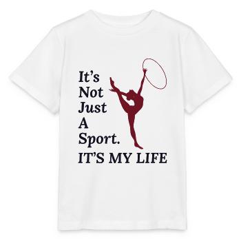 Gymnastik Turner Backflip Tumbling Akrobatik - Stanley/Stella Kinder T-Shirt MINI CREATOR  - Weiß - Vorne - Maike (125cm)