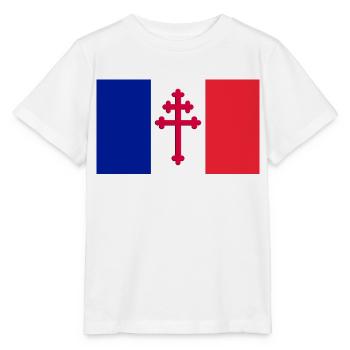 French flag Lorraine - Stanley/Stella MINI CREATOR Kids’ T-Shirt - white - Front - Maike (125cm)