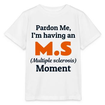 Multiple Sclerosis Awareness Month MS Orange Funny - Stanley/Stella MINI CREATOR Kids’ T-Shirt - white - Front - Maike (125cm)