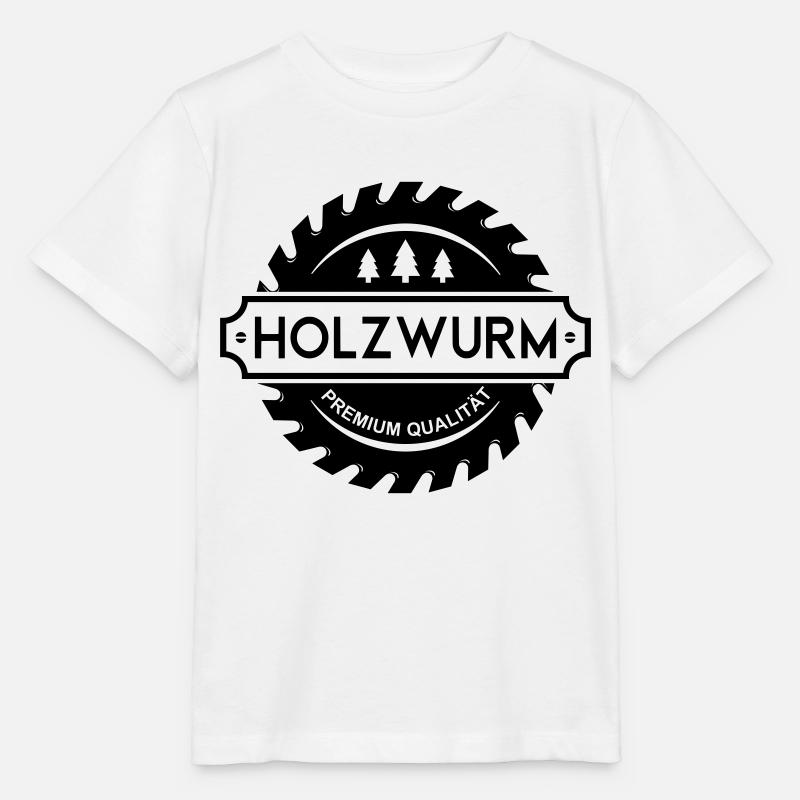 Holzwurm Sägeblatt - Stanley/Stella Kinder T-Shirt MINI CREATOR - Weiß