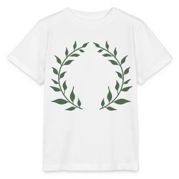 Couronne verte - T-shirt bio MINI CREATOR Stanley/Stella Enfant - blanc - Devant - Maike (125cm)