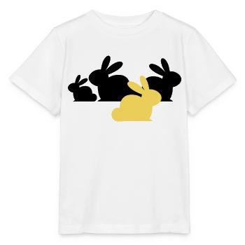 Osterhasen - Schwarz und Farbe - Stanley/Stella Kinder T-Shirt MINI CREATOR  - Weiß - Vorne - Maike (125cm)