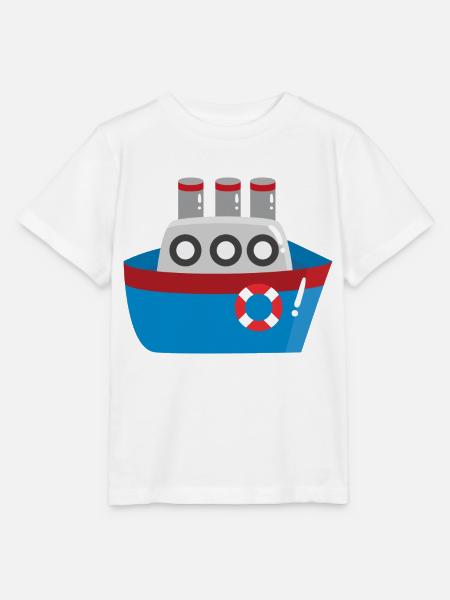 Schiff - Stanley/Stella Kinder T-Shirt MINI CREATOR  - Weiß