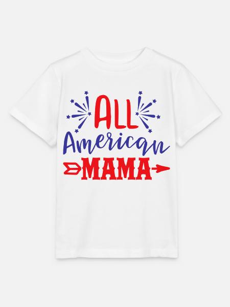All American Mama - Stanley/Stella Kinder T-Shirt MINI CREATOR  - Weiß