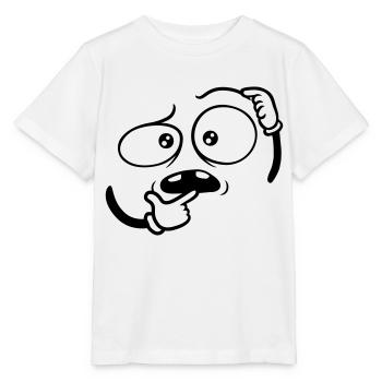 Doubtful Hand Gesture Face - Stanley/Stella MINI CREATOR Kids’ T-Shirt - white - Front - Maike (125cm)