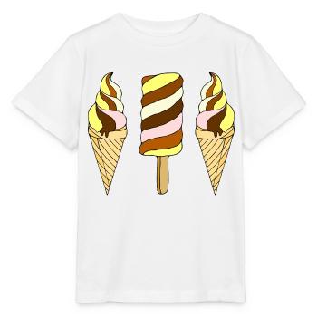 Eis - Stanley/Stella Kinder T-Shirt MINI CREATOR  - Weiß - Vorne - Maike (125cm)