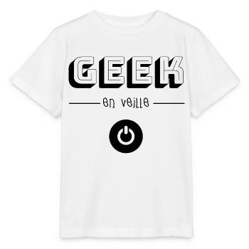 Geek en Veille - T-shirt bio MINI CREATOR Stanley/Stella Enfant - blanc - Devant - Maike (125cm)