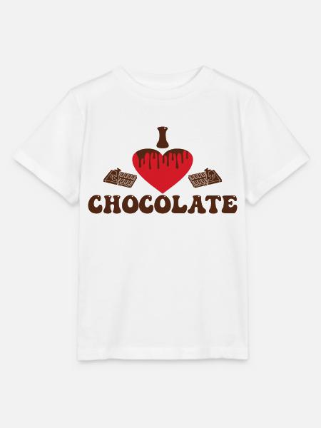I love Chocolate - Stanley/Stella Kinder T-Shirt MINI CREATOR  - Weiß