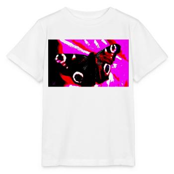 Butterfly - Stanley/Stella Kinder T-Shirt MINI CREATOR  - Weiß - Vorne - Maike (125cm)