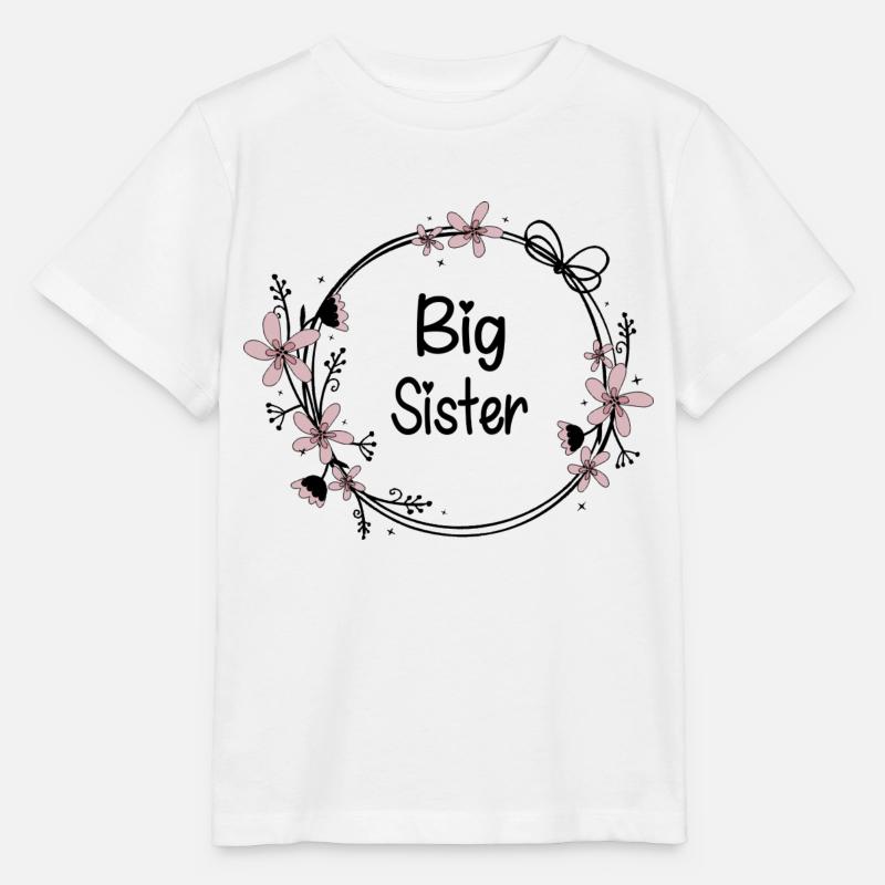 Big Sister - Stanley/Stella Kinder T-Shirt MINI CREATOR  - Weiß