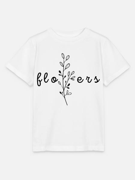 flowers - Stanley/Stella Kinder T-Shirt MINI CREATOR - Weiß