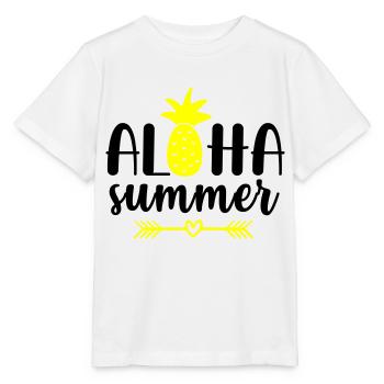 aloha summer - Stanley/Stella Kinder T-Shirt MINI CREATOR  - Weiß - Vorne - Maike (125cm)
