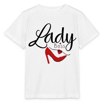 Lady boss slogan design. - Stanley/Stella MINI CREATOR Kids’ T-Shirt - white - Front - Maike (125cm)