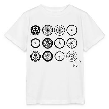 roues de vélo - T-shirt bio MINI CREATOR Stanley/Stella Enfant - blanc - Devant - Maike (125cm)