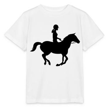 Reiterin - Stanley/Stella Kinder T-Shirt MINI CREATOR  - Weiß - Vorne - Maike (125cm)