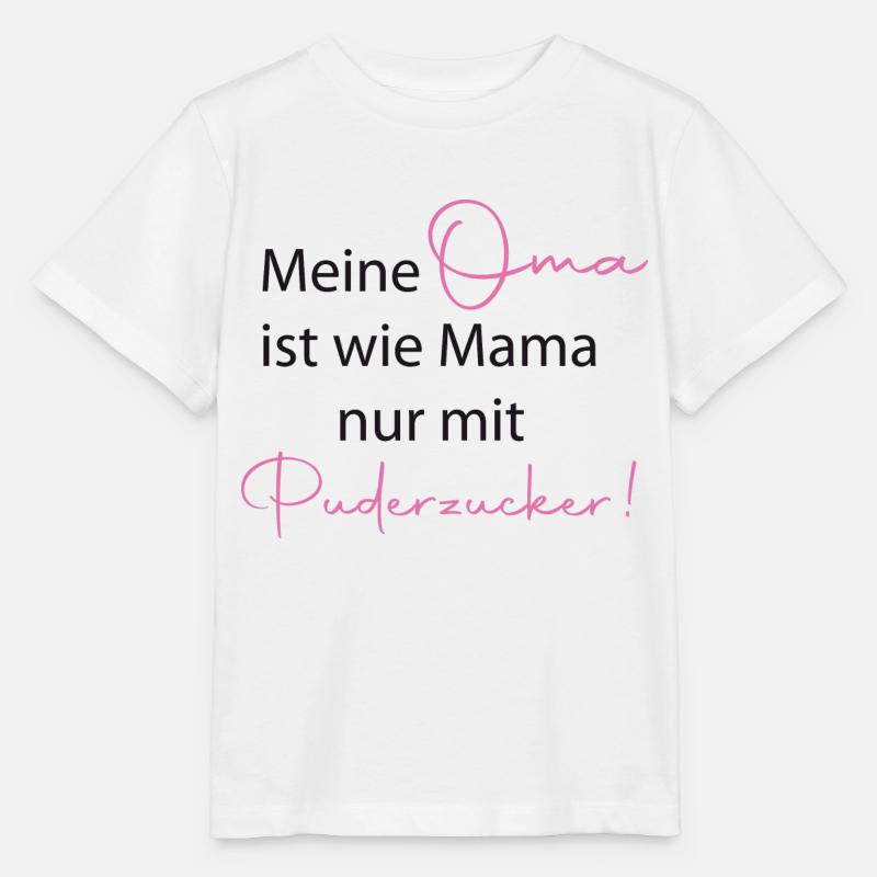 Oma mit Puderzucker - Stanley/Stella Kinder T-Shirt MINI CREATOR  - Weiß