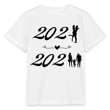 Pregnancy announcement 2023 - Stanley/Stella MINI CREATOR Kids’ T-Shirt - white - Front - Maike (125cm)