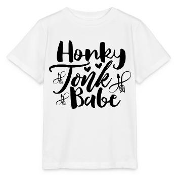 Honky Tonk Babe - Stanley/Stella Kinder T-Shirt MINI CREATOR  - Weiß - Vorne - Maike (125cm)