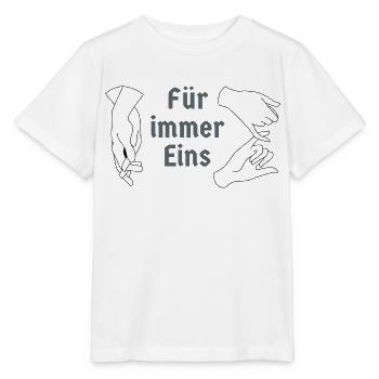 Verliebt - Stanley/Stella Kinder T-Shirt MINI CREATOR  - Weiß - Vorne - Maike (125cm)