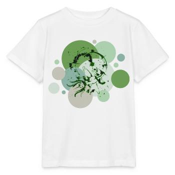 Axolotl vert - T-shirt bio MINI CREATOR Stanley/Stella Enfant - blanc - Devant - Maike (125cm)