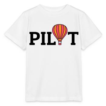 Montgolfière Montgolfière Pilote de montgolfière - T-shirt bio MINI CREATOR Stanley/Stella Enfant - blanc - Devant - Maike (125cm)