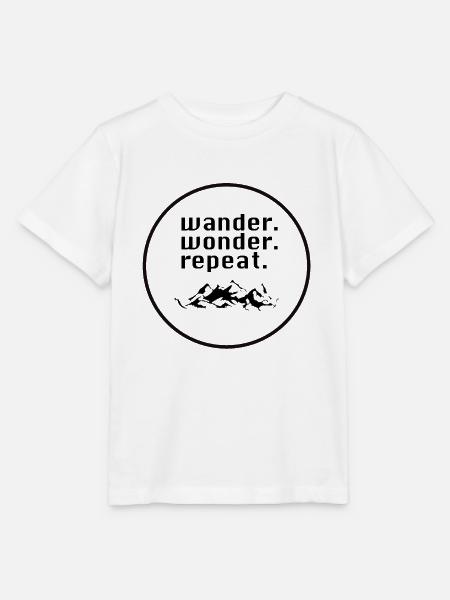 wander.wonder.repeat - Stanley/Stella Kinder T-Shirt MINI CREATOR - Weiß