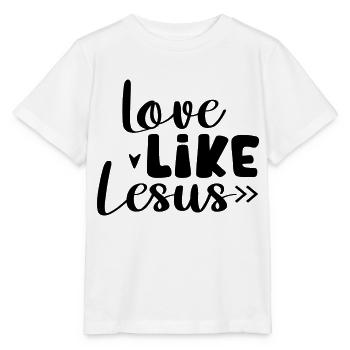 Love Like Jesus - Stanley/Stella MINI CREATOR Kids’ T-Shirt - white - Front - Maike (125cm)