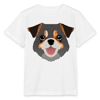 Chien mignon - T-shirt bio MINI CREATOR Stanley/Stella Enfant - blanc - Devant - Maike (125cm)