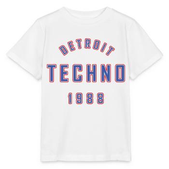 DETROIT TECHNO 1988 - Stanley/Stella Kinder T-Shirt MINI CREATOR  - Weiß - Vorne - Maike (125cm)