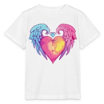 Mein geflügeltes Herz - Stanley/Stella Kinder T-Shirt MINI CREATOR  - Weiß - Vorne - Maike (125cm)