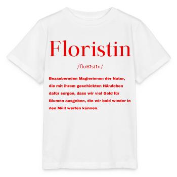 Floristin Definition - Stanley/Stella Kinder T-Shirt MINI CREATOR  - Weiß - Vorne - Maike (125cm)