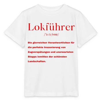 Lokführer Definition - Stanley/Stella Kinder T-Shirt MINI CREATOR  - Weiß - Vorne - Maike (125cm)