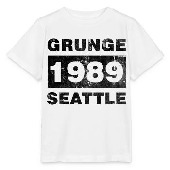 GRUNGE SEATTLE BLACK - T-shirt bio MINI CREATOR Stanley/Stella Enfant - blanc - Devant - Maike (125cm)