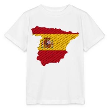 Spanien in vielen Sprachen - Stanley/Stella Kinder T-Shirt MINI CREATOR  - Weiß - Vorne - Maike (125cm)