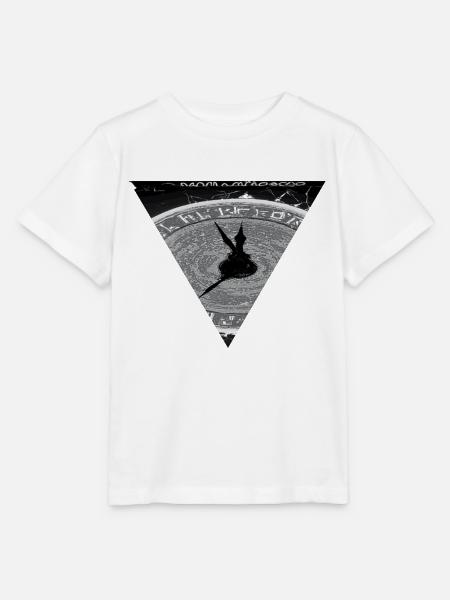 Black and Grey Clock Design - Stanley/Stella Kinder T-Shirt MINI CREATOR - Weiß