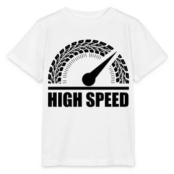reifen tacho high speed - Stanley/Stella Kinder T-Shirt MINI CREATOR  - Weiß - Vorne - Maike (125cm)