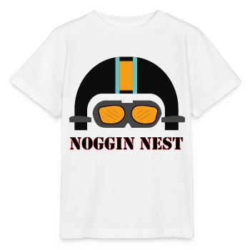 Motorradhelm,"Noggin Nest" - Stanley/Stella Kinder T-Shirt MINI CREATOR  - Weiß - Vorne - Maike (125cm)