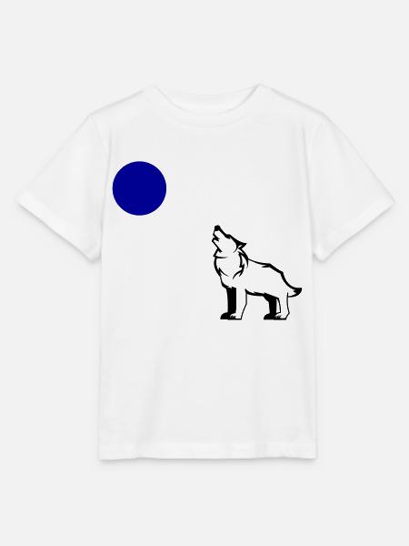 wolf vollmond - Stanley/Stella Kinder T-Shirt MINI CREATOR - Weiß