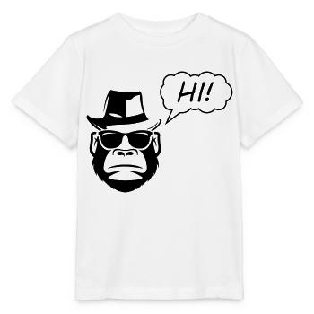 Gorille Salut - T-shirt bio MINI CREATOR Stanley/Stella Enfant - blanc - Devant - Maike (125cm)