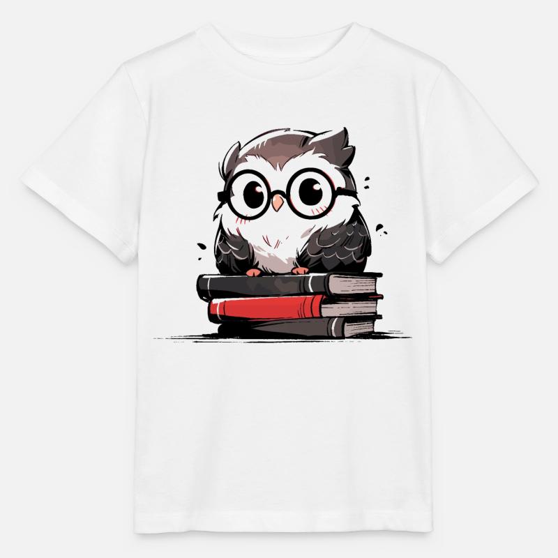 Eule - Stanley/Stella Kinder T-Shirt MINI CREATOR  - Weiß