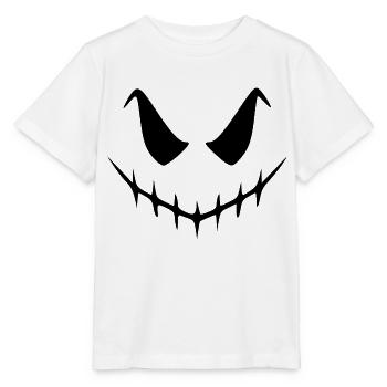 grusel Grimasse - Stanley/Stella Kinder T-Shirt MINI CREATOR  - Weiß - Vorne - Maike (125cm)