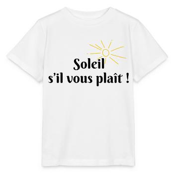Soleil s’il vous plaît - T-shirt bio MINI CREATOR Stanley/Stella Enfant - blanc - Devant - Maike (125cm)