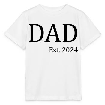 Papa Est. 2024 - T-shirt bio MINI CREATOR Stanley/Stella Enfant - blanc - Devant - Maike (125cm)