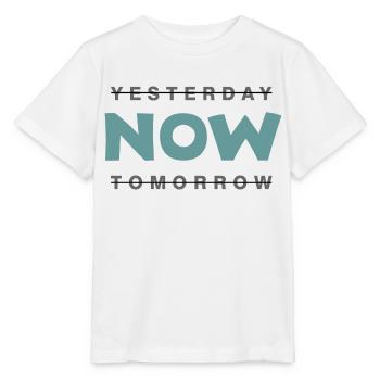 Now - nicht gestern und nicht morgen - Stanley/Stella Kinder T-Shirt MINI CREATOR  - Weiß - Vorne - Maike (125cm)