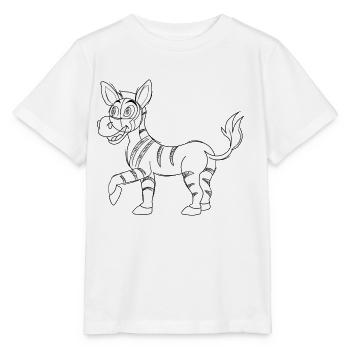 Zebra - Stanley/Stella Kinder T-Shirt MINI CREATOR  - Weiß - Vorne - Maike (125cm)