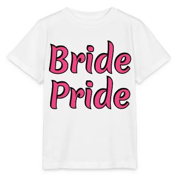 Braut Pride - Lesbische Hochzeit Homo-Ehe - Stanley/Stella Kinder T-Shirt MINI CREATOR  - Weiß - Vorne - Maike (125cm)
