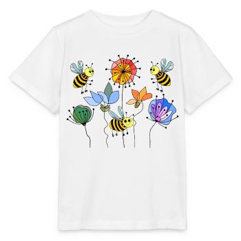 Insectes - T-shirt bio MINI CREATOR Stanley/Stella Enfant - blanc - Devant - Maike (125cm)